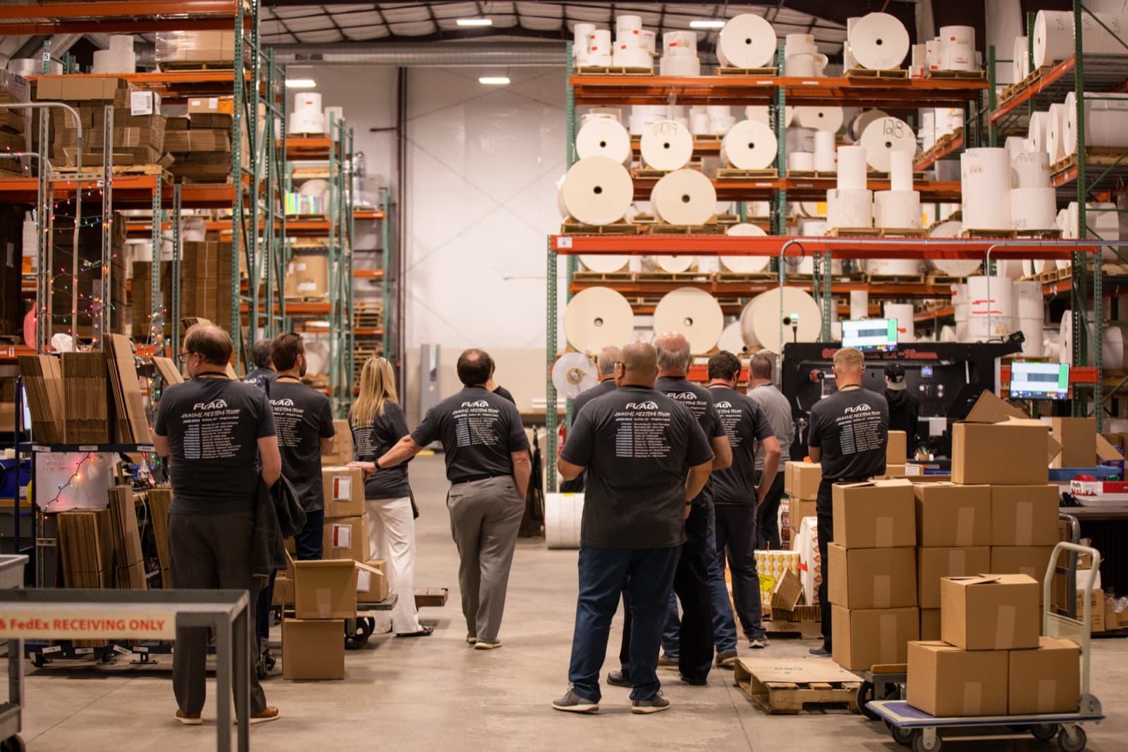 Touring a member’s shop floor